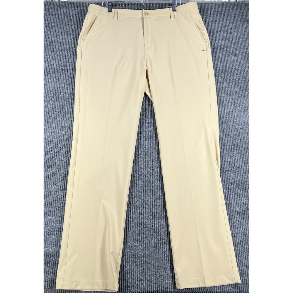 1764 Performance Golf Pants Mens 38x34 Beige Chino Lightweight Casual Outdoor